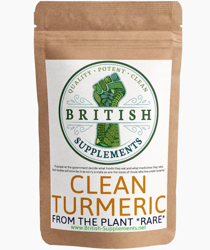 British Supplements Clean Genuine Indian Turmeric Extract + Uptake Blend