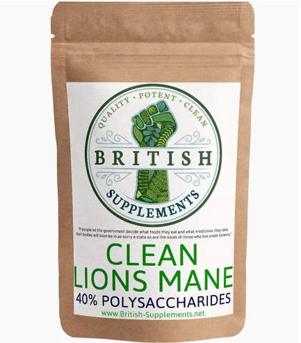 British Supplements Clean Lion's Mane Extract + Uptake Blend